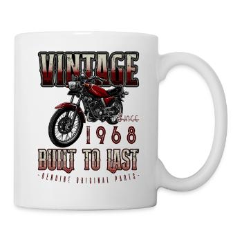 Vintage Moto Motards Moto Anniversaire 1968 - Mug blanc - blanc - Droite