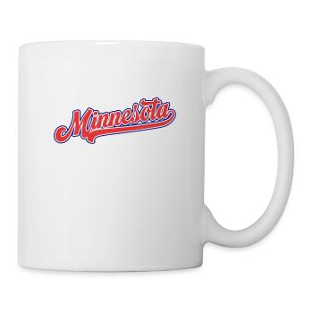Baseball vintage minnesota baseball en détresse - Mug blanc - blanc - Droite