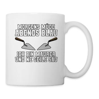 Maurer - Tasse - Weiß - Rechts