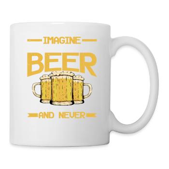Imagine Life Without Beer, Now Slap Yourself - Mug - white - Right