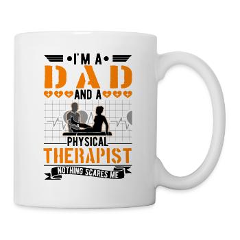Physiotherapist Father Physiotherapy Papa Physio - Mug - white - Right