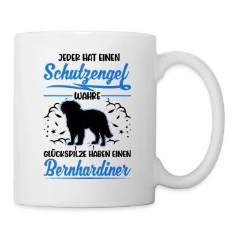 Bernhardiner Schutzengel St. Bernhardshund - Tasse - Weiß - Rechts