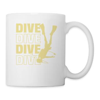 diving saying - Mug - white - Right