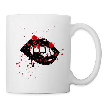 Vampire lips - Mug - white - Right