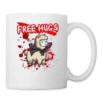 Câlins gratuits Sarcasme d’Halloween Effrayant Effrayant Costume Effrayant - Mug blanc - blanc - Droite