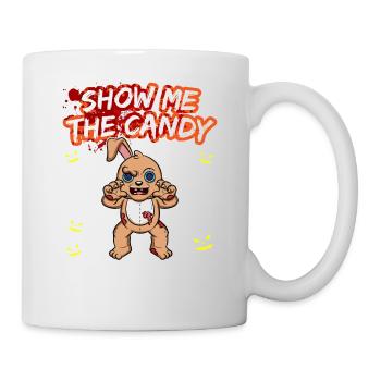 Montrez-moi le truc ou la friandise du costume d’Halloween - Mug blanc - blanc - Droite