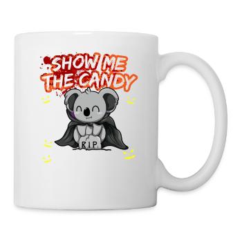 Montrez-moi le truc ou la friandise du costume d’Halloween - Mug blanc - blanc - Droite