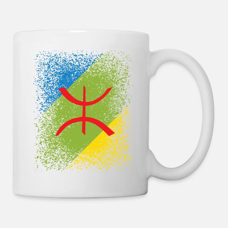 drapeau berbère Amazigh - Mug blanc - blanc