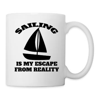Sailing Sail Boat Sailing Boat Sailing Ship Sailor Captain - Mug - white - Right