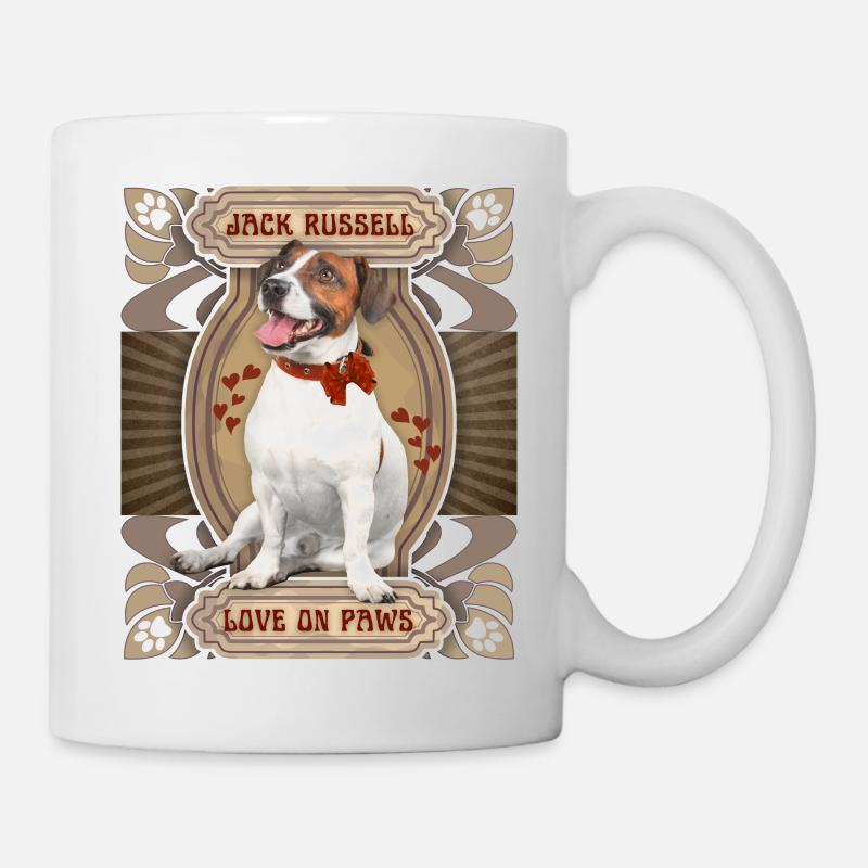 Jack Russell Terrier, Chien, Jack Russell Disant - Mug blanc - blanc