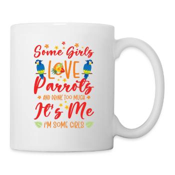Ara Perroquet Propriétaire Filles Boire - Mug blanc - blanc - Droite