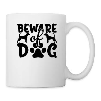 Beware of the dog - Mug - white - Right