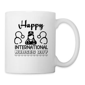 Alles Gute zum intern. Tag der Krankenschwestern - Tasse - Weiß - Rechts