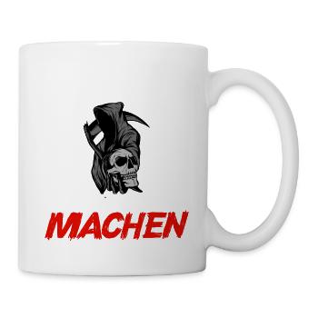 Beruflich wollte ich schon immer was mit Menschen - Tasse - Weiß - Rechts