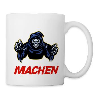 Beruflich wollte ich schon immer was mit Menschen - Tasse - Weiß - Rechts