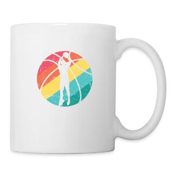 Basketball Ball Sports America Équipe des États-Unis - Mug blanc - blanc - Droite