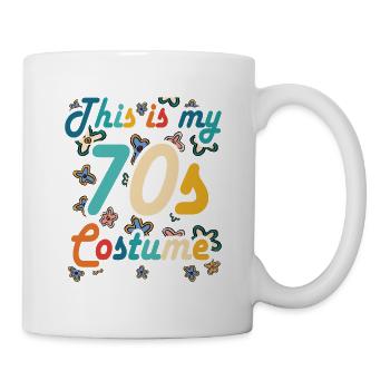 Das ist mein 70er Jahre Kostüm Retro Vintage Hippy - Tasse - Weiß - Rechts