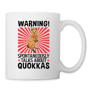 Redet über Quokka australisches Beuteltier - Tasse - Weiß - Rechts