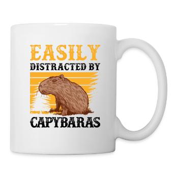 Capybara I was distracted capybara - Mug - white - Right