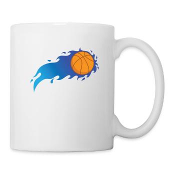 Basketball avec Blue Flames Ballsport USA - Mug blanc - blanc - Droite