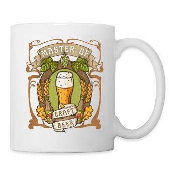 Bière artisanale, bière artisanale dicton drôle - Mug blanc - blanc - Droite