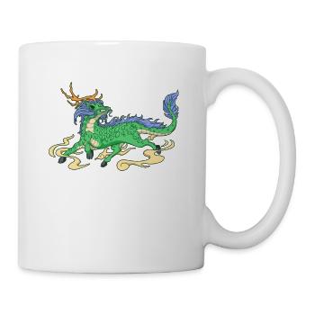 Figurine japonaise Yokai Kirin - Mug blanc - blanc - Droite