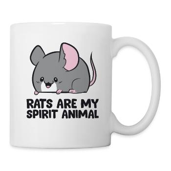 Rats Are My Spirit Animal Cute Rat - Mug - white - Right