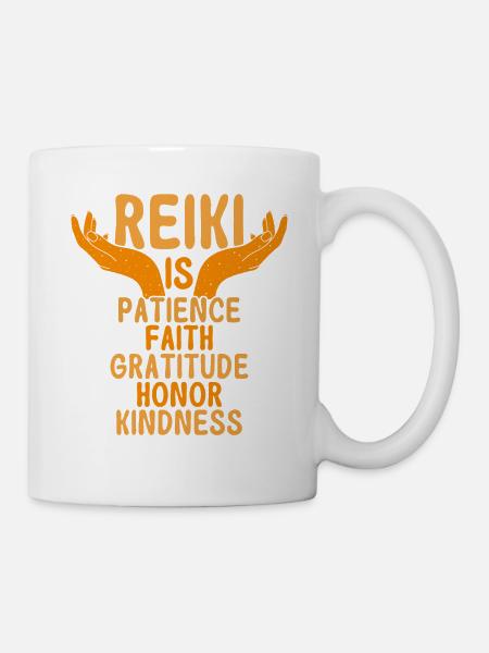 Reiki Symbol Reiki Meister Reiki Kristall Geschenk - Tasse - Weiß