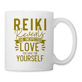 Symbole Reiki Maître Reiki Cadeau de Cristal Reiki - Mug blanc - blanc - Droite
