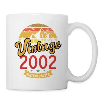 Vintage 2002 Vintage Anniversary Gift Idea 2002 - Mug - white - Right