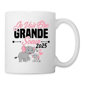 Je Vais Être Grande Sœur 2025, Annonce Grossesse - Mug blanc - blanc - Droite