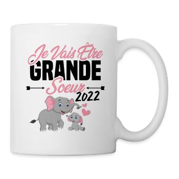 Je Vais Être Grande Sœur 2022, Annonce Grossesse - Mug blanc - blanc - Droite