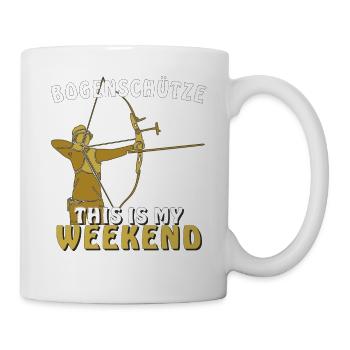 BOGENSCHÜTZE THIS IS MY WEEKEND - Tasse - Weiß - Rechts