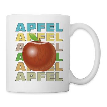 APFEL - Tasse - Weiß - Rechts