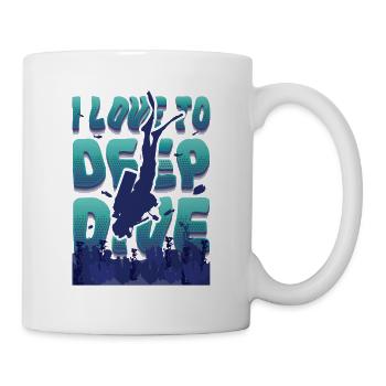 I love Deep Dive Scuba Diving - Mug - white - Right