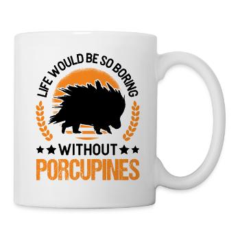 Porcupine Gift Porcupine - Mug - white - Right