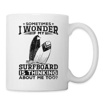 Surf Sports nautiques Surfer Drôle Surf Surfboard - Mug blanc - blanc - Droite