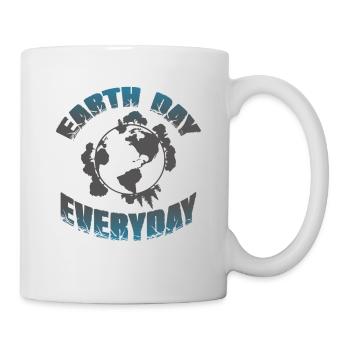 earth day environmental protection - Mug - white - Right