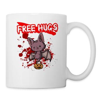 Câlins gratuits Sarcasme d’Halloween Effrayant Effrayant Costume Effrayant - Mug blanc - blanc - Droite