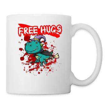 Câlins gratuits Sarcasme d’Halloween Effrayant Effrayant Costume Effrayant - Mug blanc - blanc - Droite