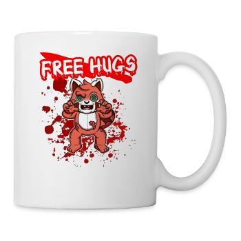 Câlins gratuits Sarcasme d’Halloween Effrayant Effrayant Costume Effrayant - Mug blanc - blanc - Droite