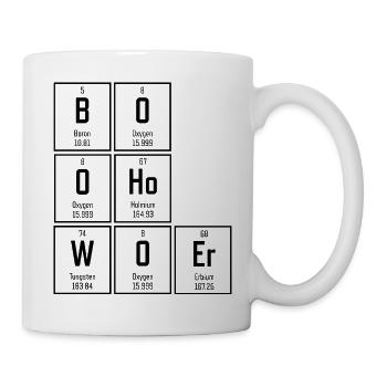 Bo'ohw'o'wo'er Funny Periodic Table - Mug - white - Right