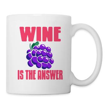 Wine Is The Answer - Mug - white - Right