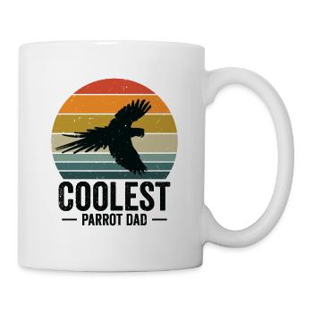 Macaw Cool Parrot Dad Pet Zoo Animal Birdwatcher - Mug - white - Right