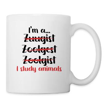 Zoologe Studieren von Zootieren Zootierhaltung - Tasse - Weiß - Rechts