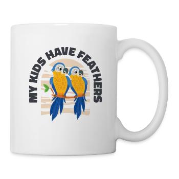 Ara Haustier Papagei Besitzer Zoo Tier Kinder - Tasse - Weiß - Rechts