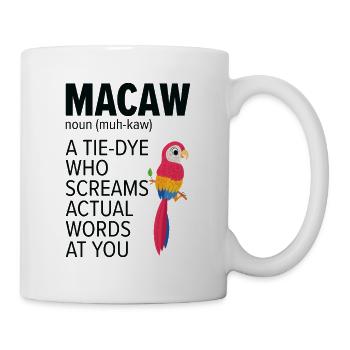 Macaw Parrot Bird Zoo Animal Birdwatcher Pet - Mug - white - Right
