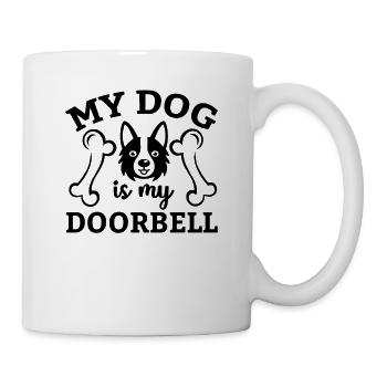 Mon chien est ma sonnette - Mug blanc - blanc - Droite