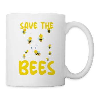 Save the Bees Beekeeper sweet bee and bees - Mug - white - Right