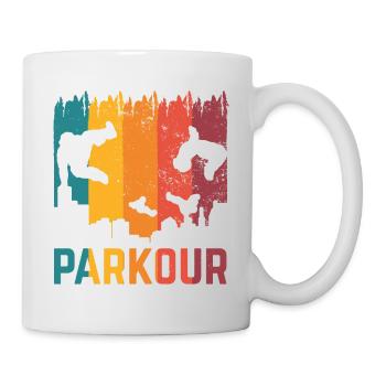 Parkour, Freerunning, Street Workout, Acrobatic - Tasse - Weiß - Rechts